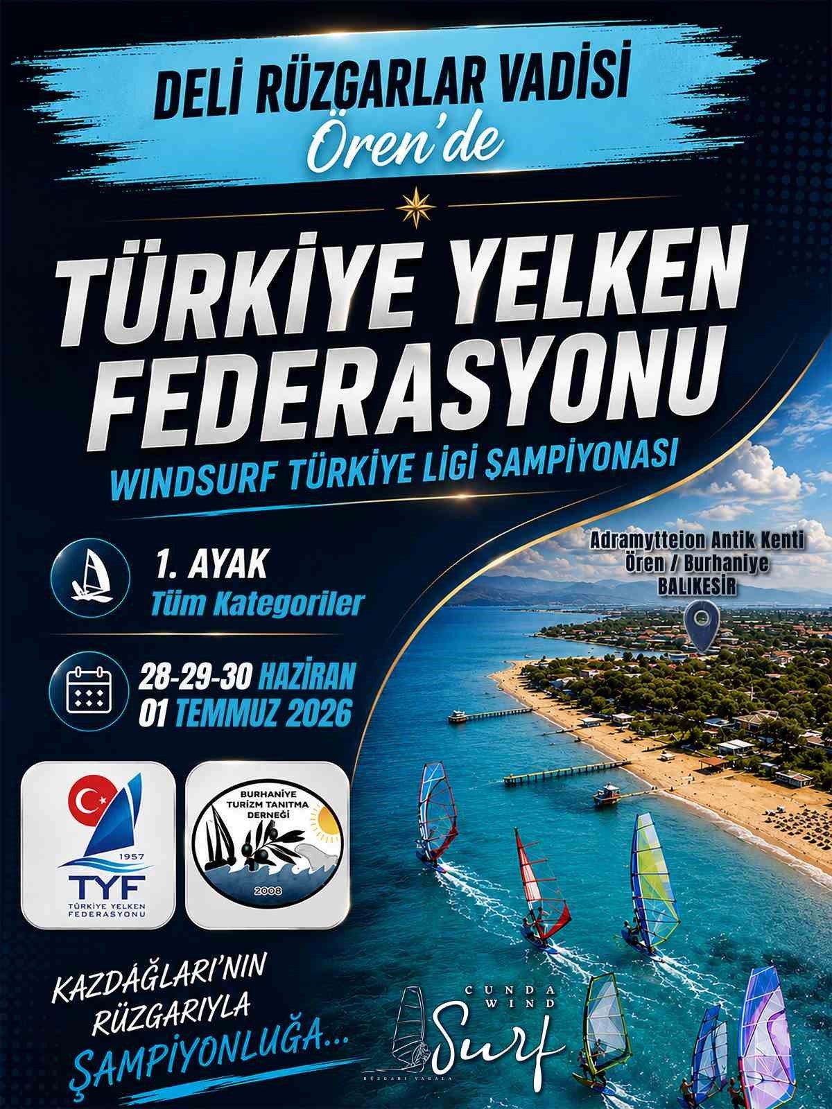Burhaniye Rüzgar Sörfü Ligi 1. Etabına Hazırlanıyor