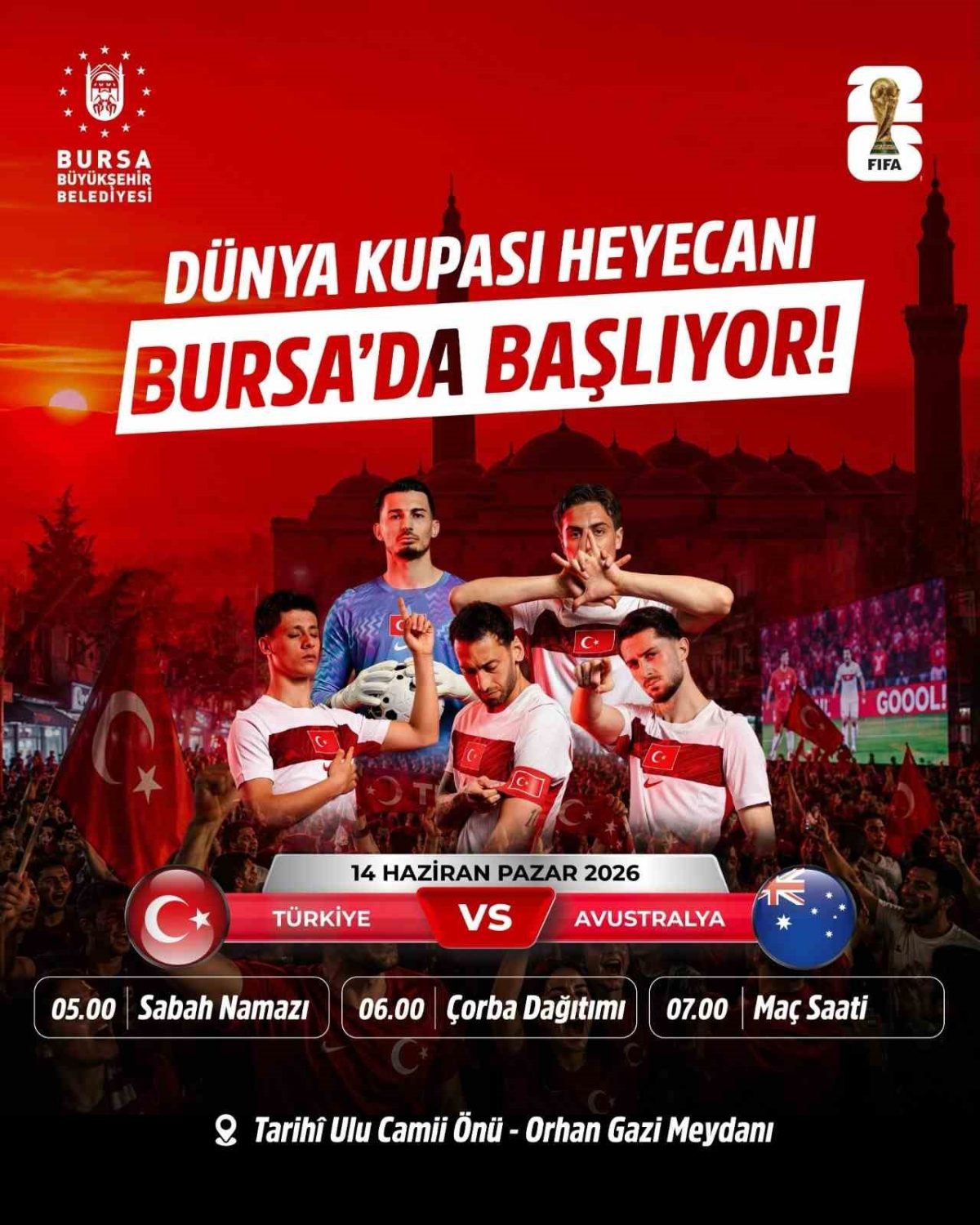 Bursa’da Dünya Kupası coşkusu birlikte yaşanacak - Foto 6
