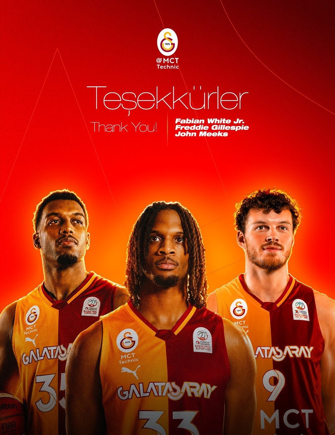 Galatasaray Erkek Basketbol Takımı’nda 3 oyuncuyla yollar ayrıldı