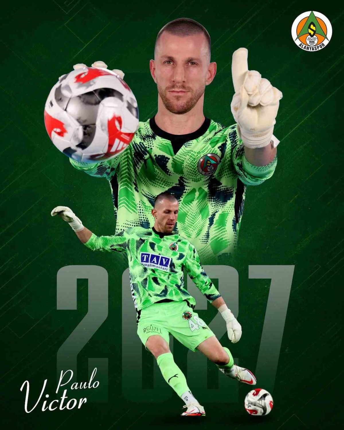 Alanyaspor’da Paulo Victor’un sözleşmesi 1 yıl uzatıldı