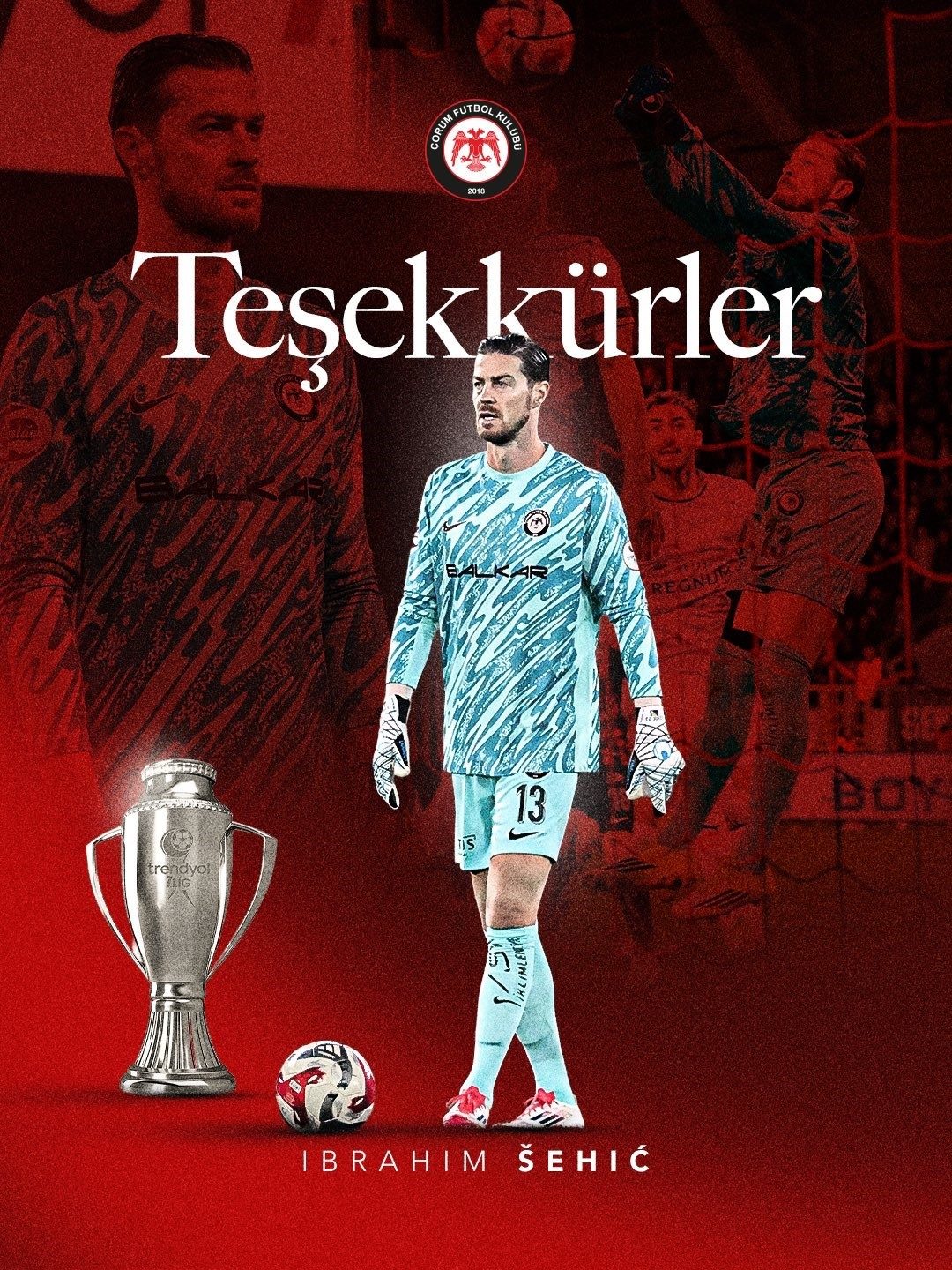 Çorum FK, İbrahim Sehic ile yollarını ayırdı