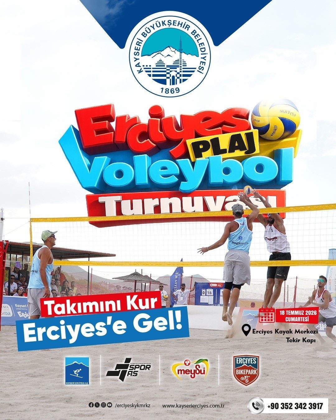 Erciyes Plaj Voleybolu Turnuvası Kayıtları Başladı - Foto 6