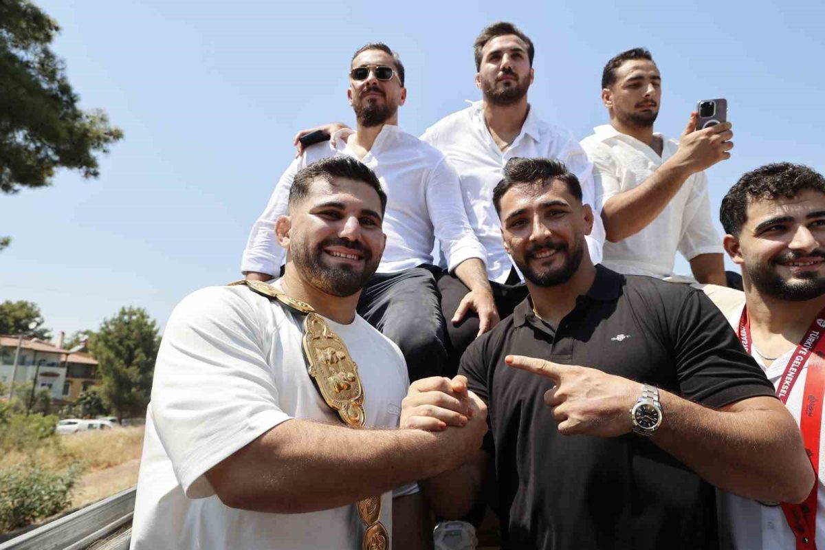 Kırkpınar Başpehlivanı Erkan Taş Antalya'da Karşılandı - Foto 2