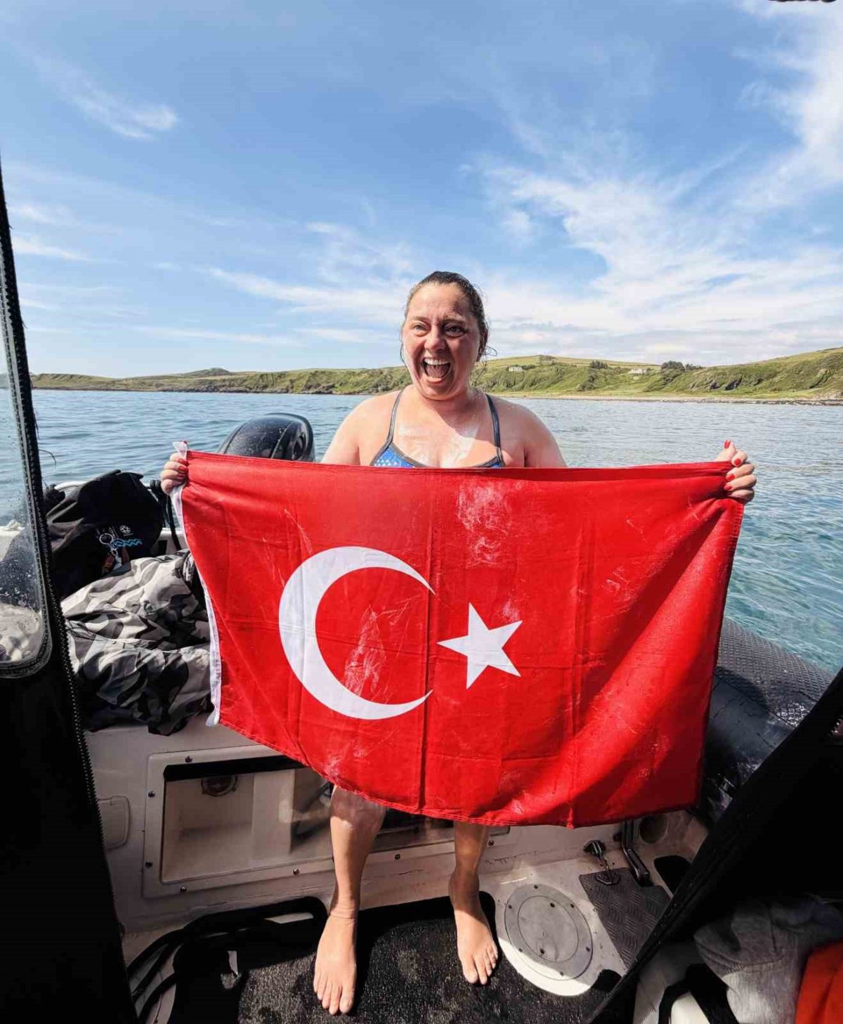 Melisa Uluarslan, Kuzey Kanalı’nı geçen 3. Türk kadın sporcu oldu