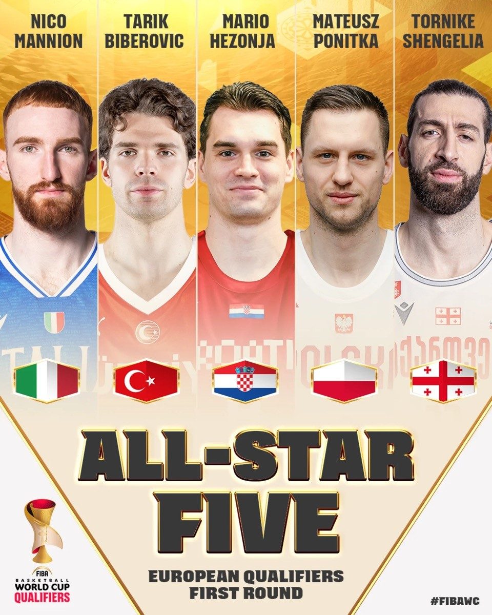Tarık Biberovic FIBA Dünya Kupası Elemeleri En İyi 5'inde