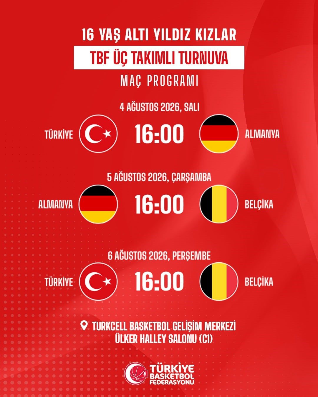 16 Yaş Altı Yıldız Kız Milli Takımı, İstanbul’da üç takımlı turnuvada mücadele edecek