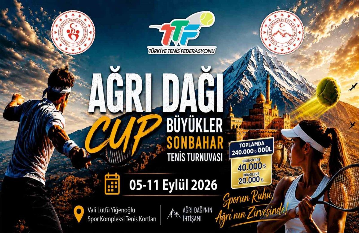 Ağrı’da tenis heyecanı başlıyor: 81 ilden 180 sporcu Ağrı Dağı Cup için geliyor - Foto 3