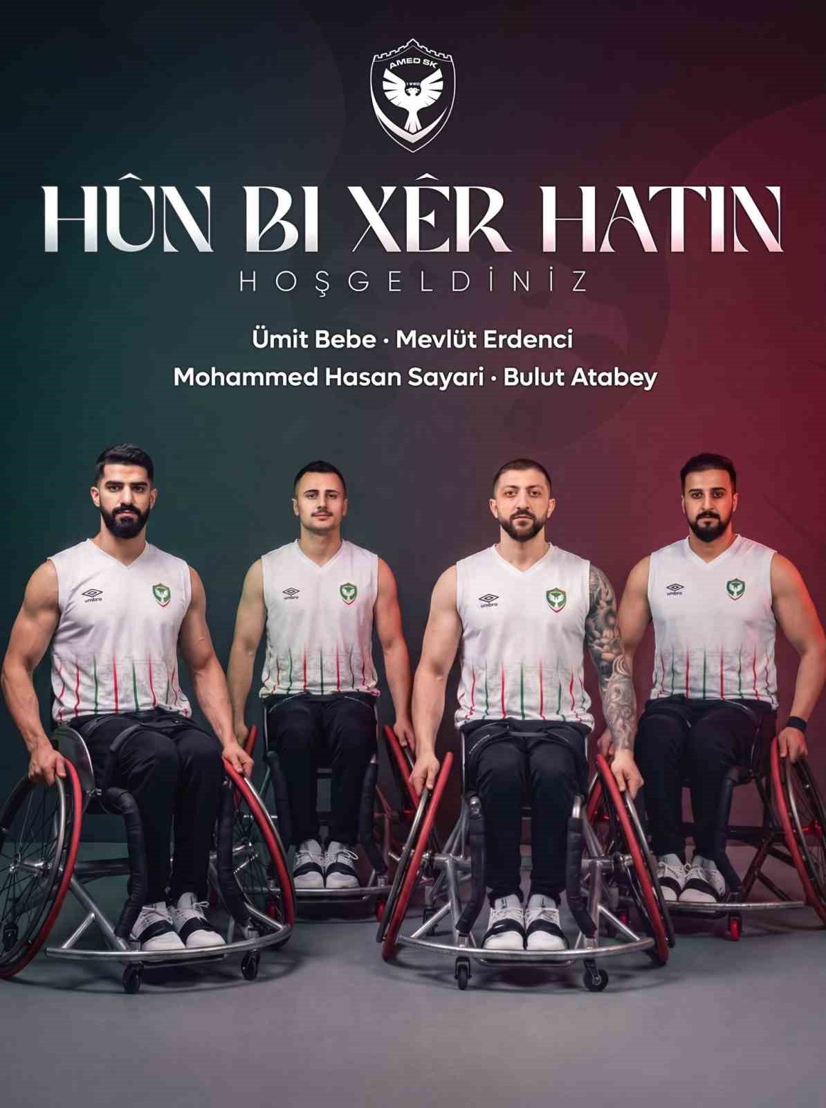 Amed Sportif Faaliyetler Engelsiz Basketbol Takımı’ndan 4 transfer