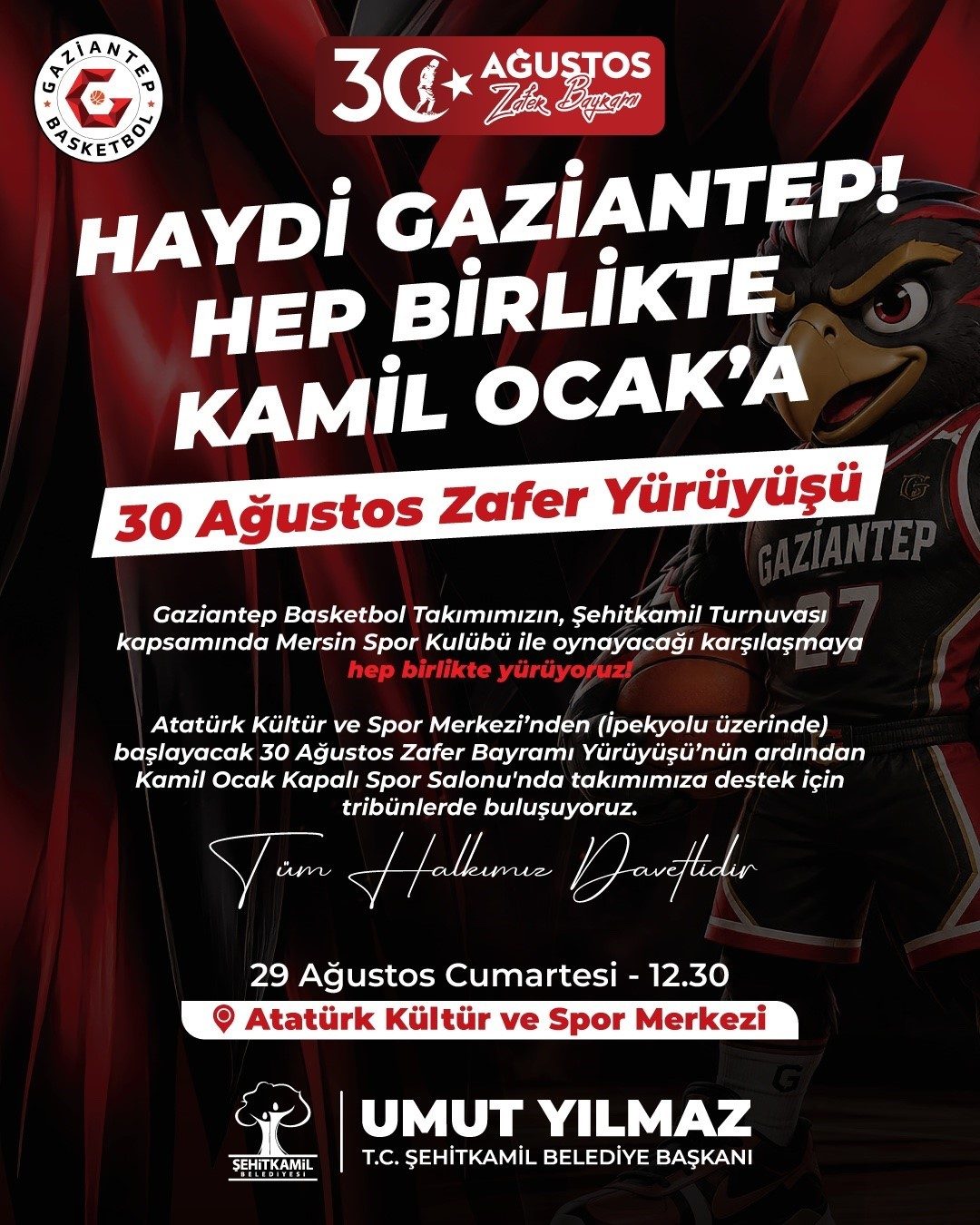 Başkan Yılmaz’dan, Gaziantep Basketbol’a destek daveti