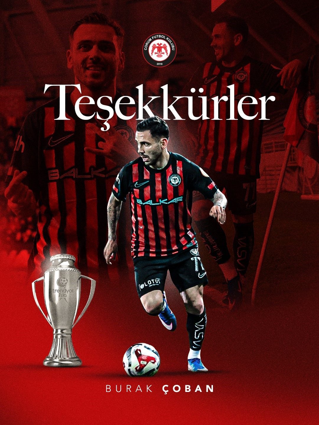 Çorum FK, Burak Çoban ile yollarını ayırdı