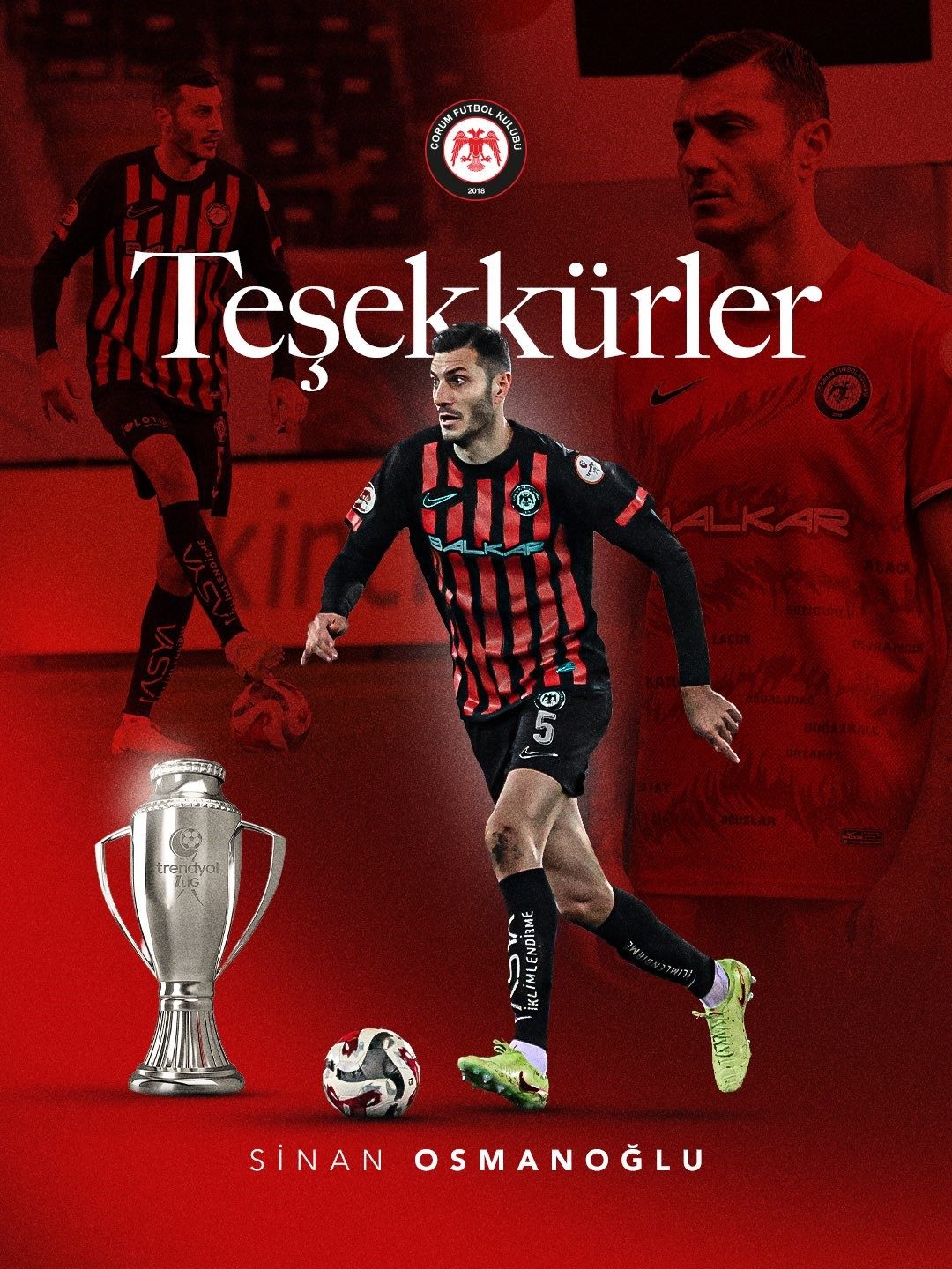 Çorum FK, Sinan Osmanoğlu ile yollarını ayırdı