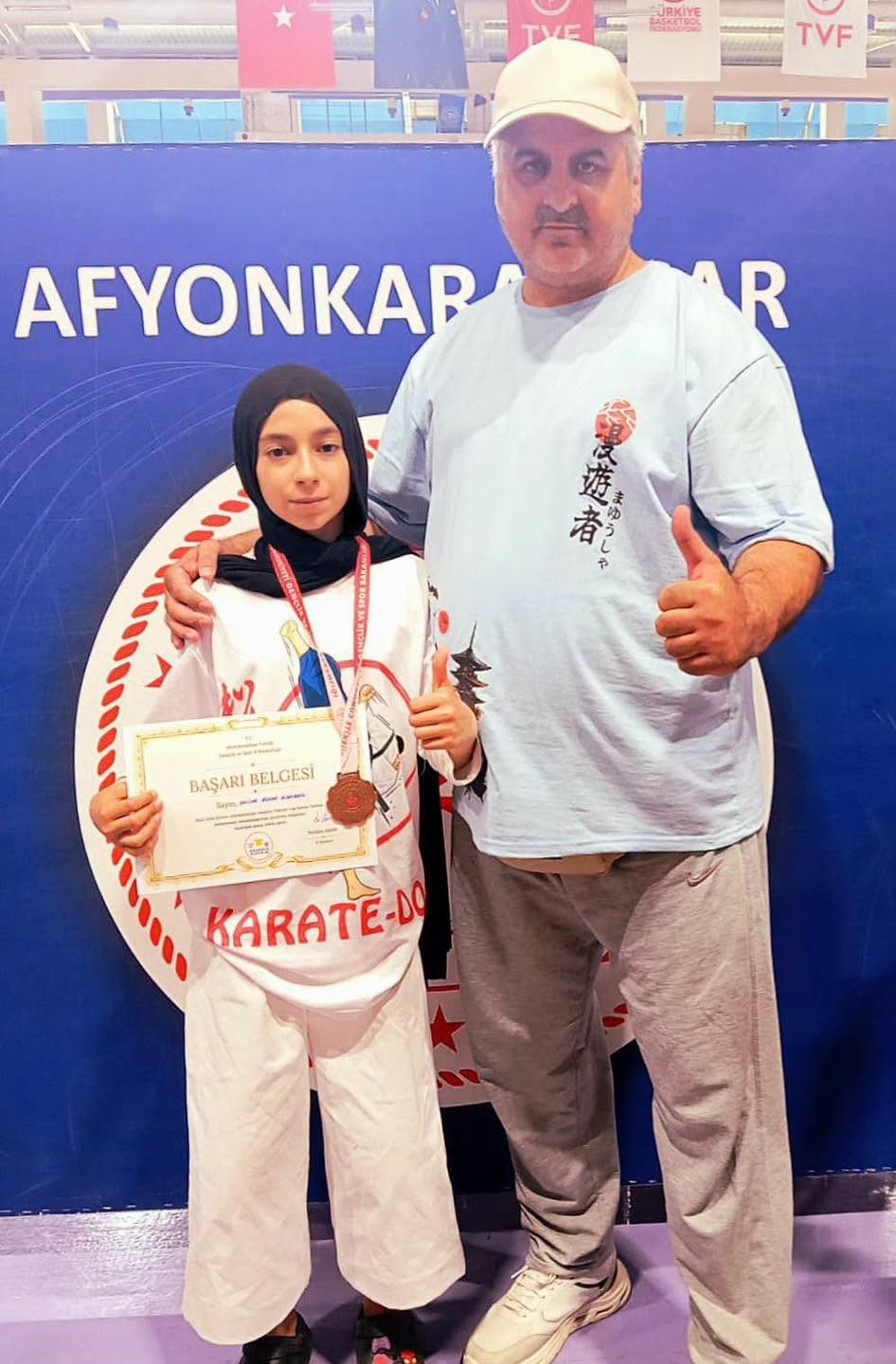 Erzincanlı sporcu Albayrak Türkiye üçüncüsü oldu