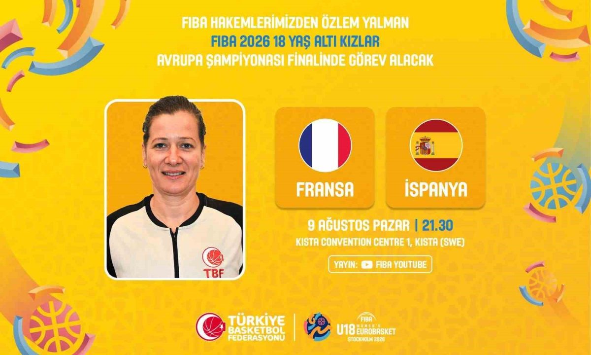 FIBA 18 Yaş Altı Kızlar Avrupa Şampiyonası finalinde Özlem Yalman görev yapacak