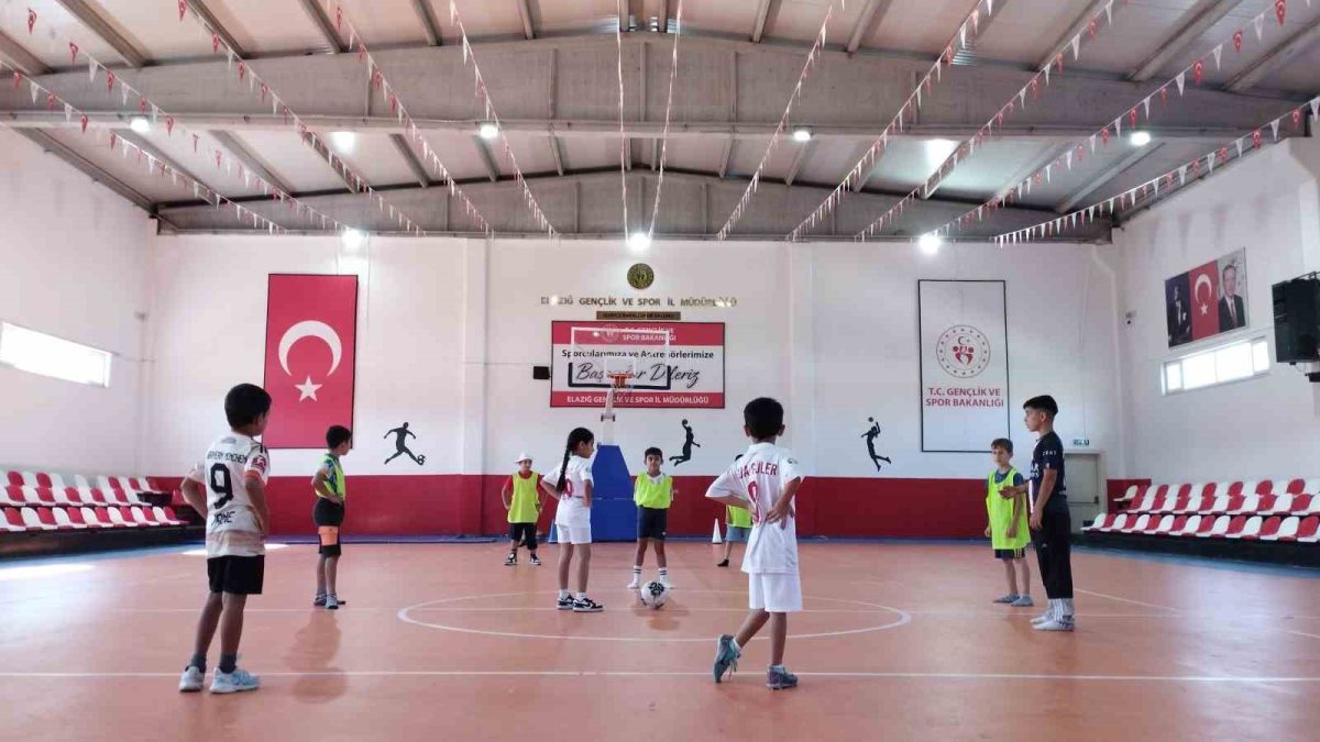 GSB spor okulları Sivrice’de eğitimlerine devam ediyor