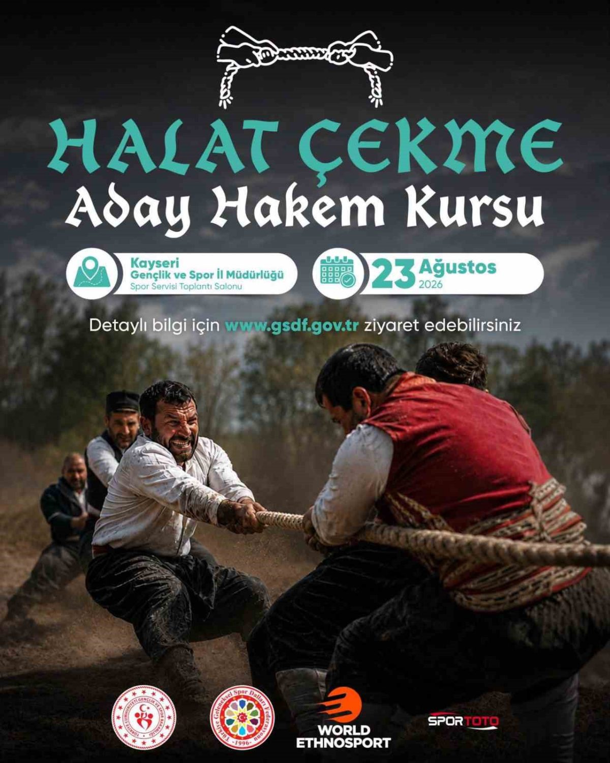 Halat Çekme Aday Hakem Kursu Kayseri’de düzenlenecek