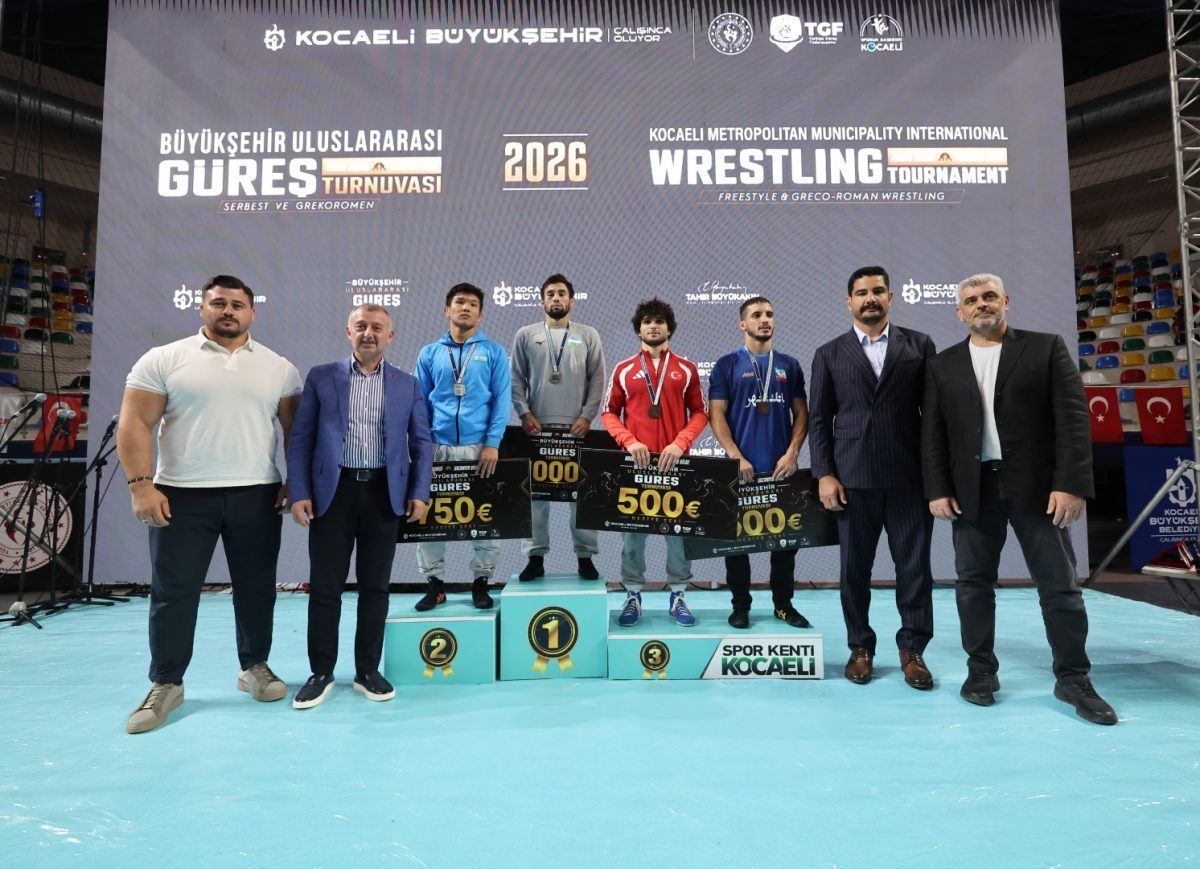 Kocaeli’deki Uluslararası Güreş Turnuvası’na Türkiye damgası - Foto 4