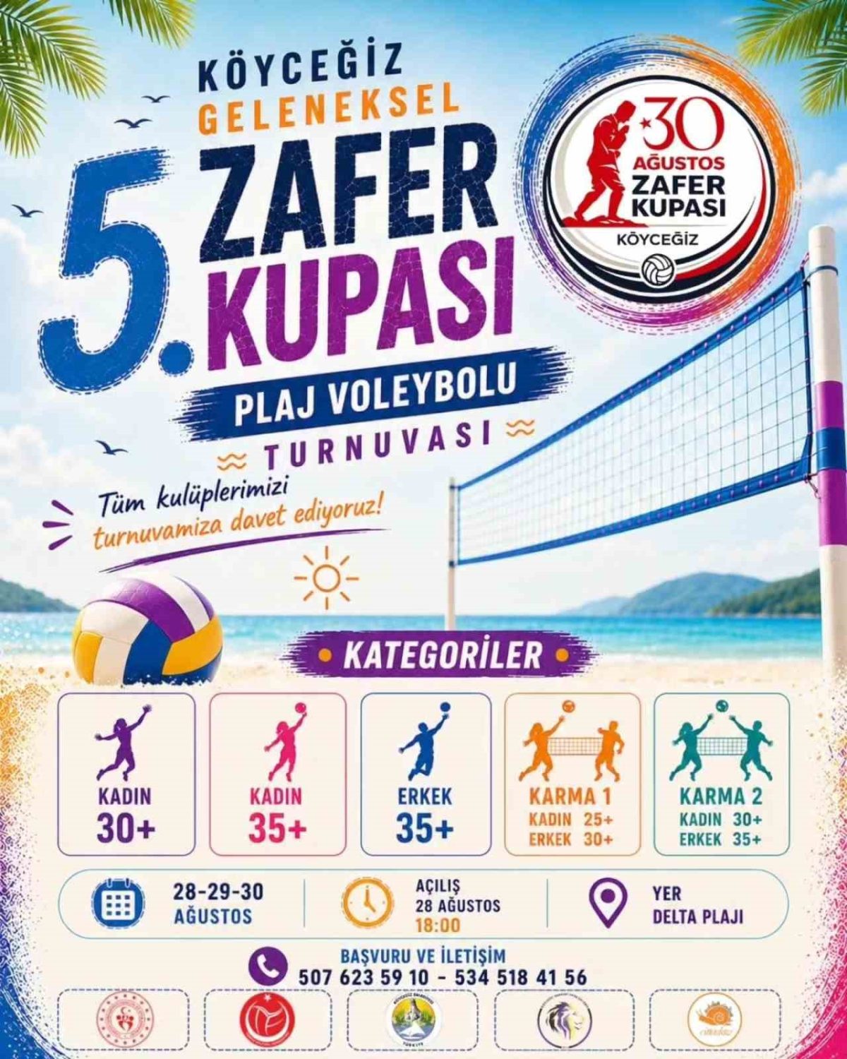 Köyceğiz Plaj Voleybolu Turnuvası için geri sayım başladı