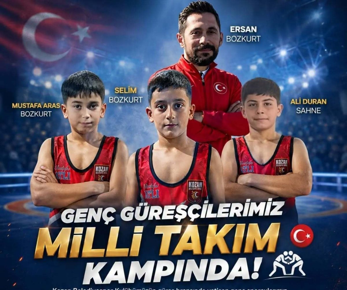 Kozan Belediyespor’un 3 güreşçisi U11 Serbest Güreş Milli Takım kampına davet edildi