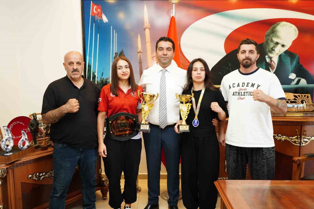 Milli sporculardan Başkan Demirci’ye şampiyonluk ziyareti