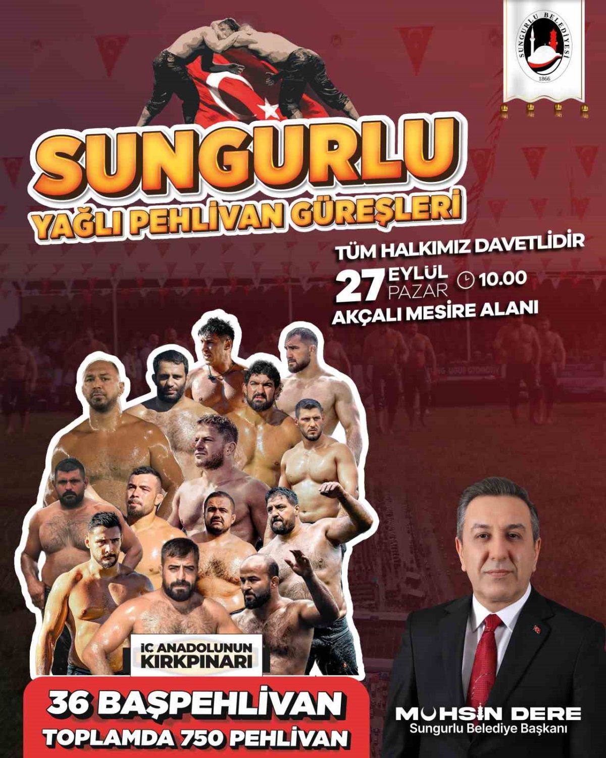 36 başpehlivan Sungurlu’da er meydanına çıkacak