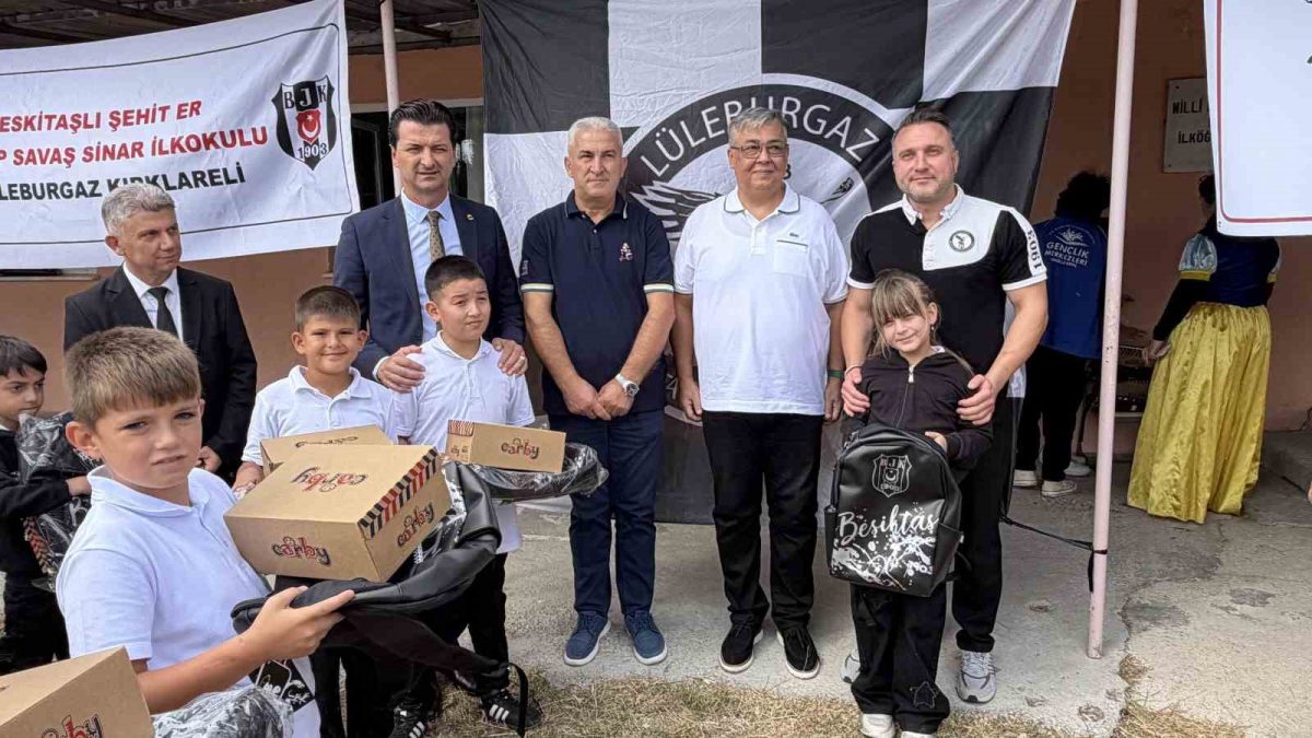 Beşiktaş’tan Lüleburgaz’da 50 öğrenciye eğitim desteği