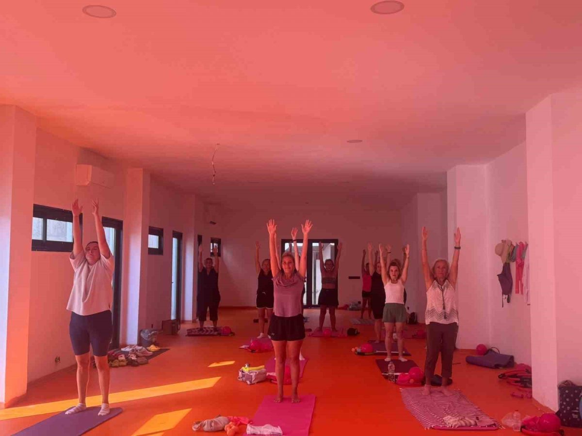 Bodrum Belediyesinin pilates dersleri devam ediyor