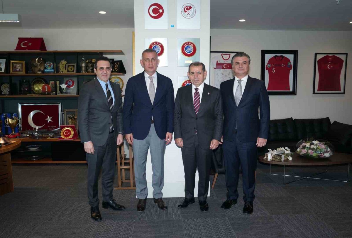 Dursun Özbek’ten TFF Başkanı Hacıosmanoğlu’na ziyaret