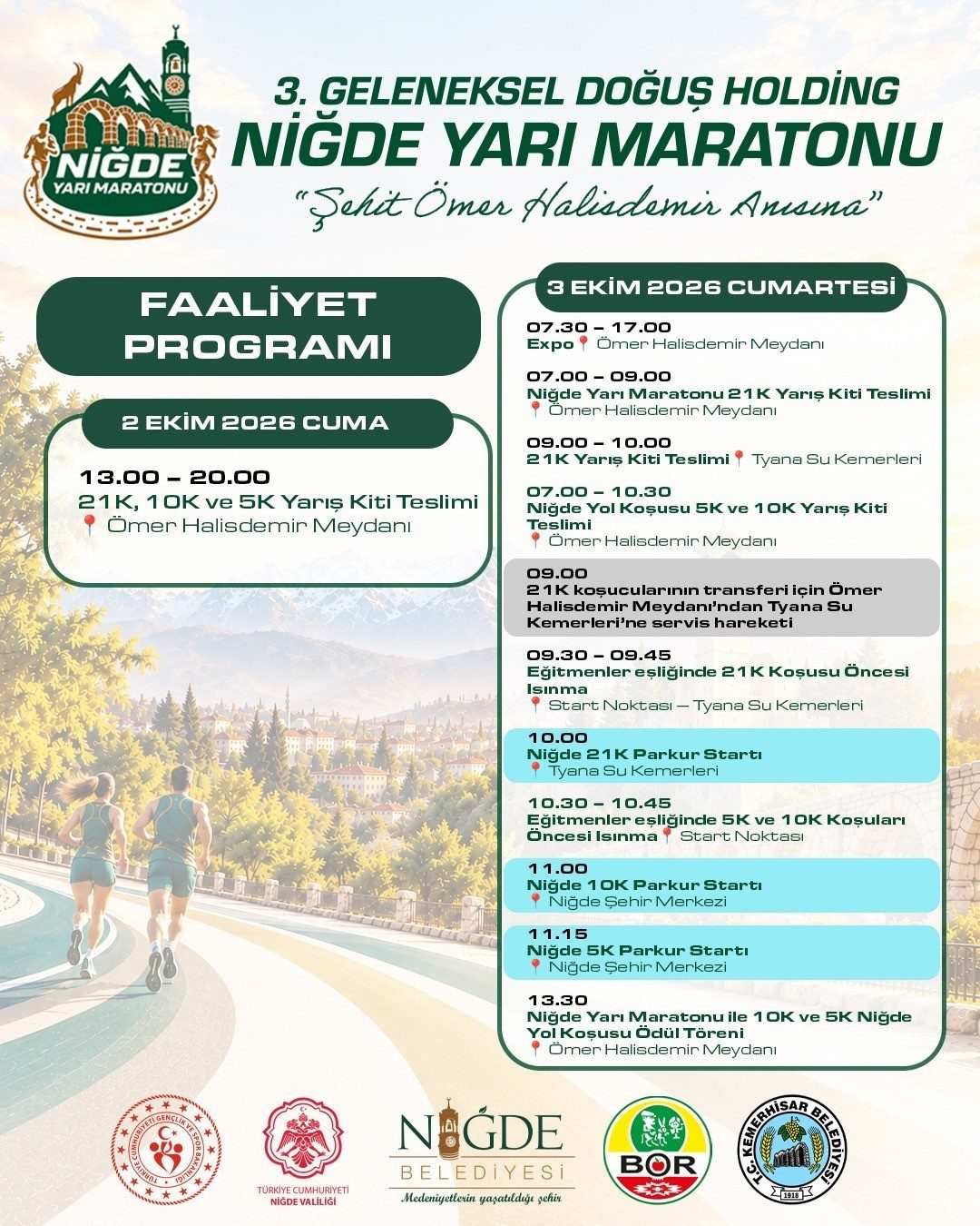Sporcular tarihi parkurlarda buluşuyor
