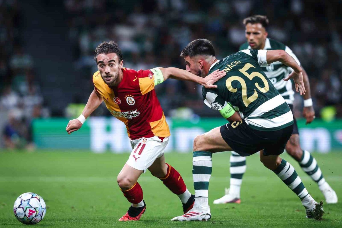 UEFA Şampiyonlar Ligi: Sporting: 1 - Galatasaray: 1 (İlk yarı)