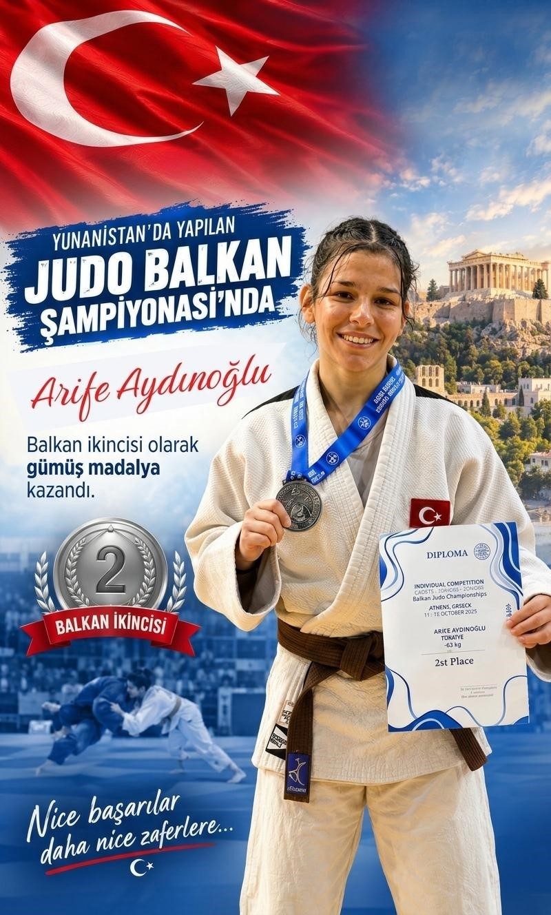 Arife Aydınoğlu’ndan judo Balkan ikinciliği - Foto 2