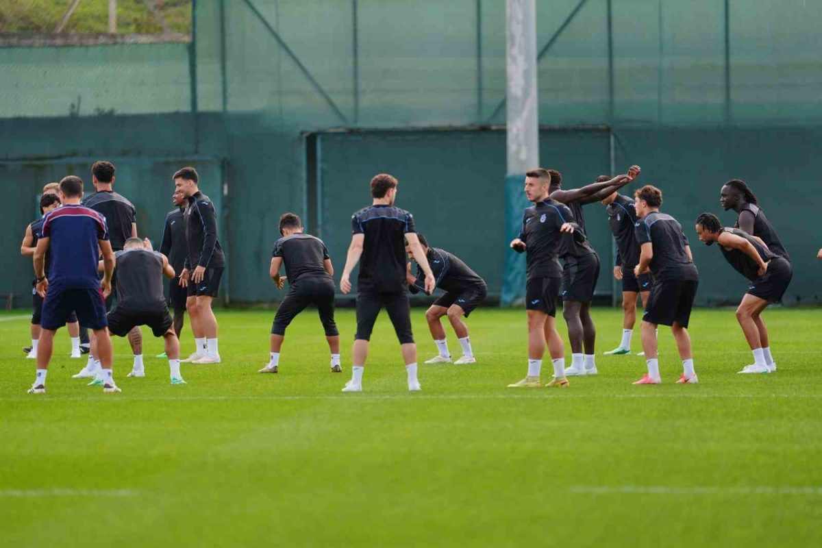 Trabzonspor’da Hearts maçı hazırlıklarını tamamladı