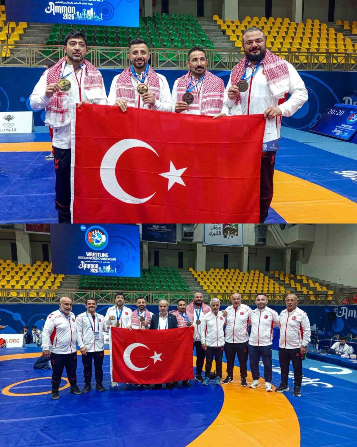 Veteran güreşçilerden dünya şampiyonasında 4 madalya