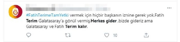 Fatih Terim'e destek mesajı yağdı