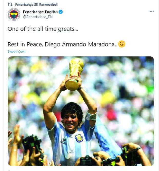 Futbol dünyası Maradona'nın vefatıyla yasa boğuldu!