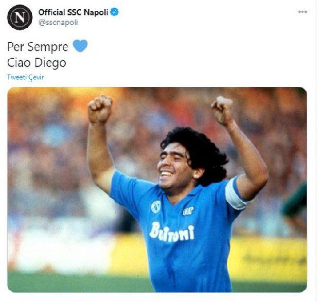 Futbol dünyası Maradona'nın vefatıyla yasa boğuldu!