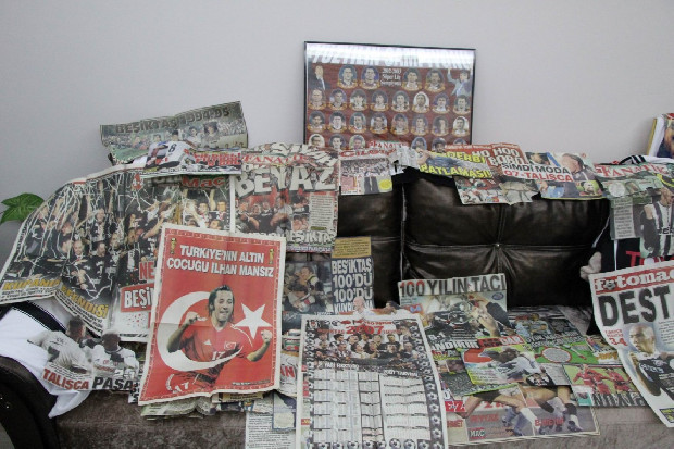 35 yıldır Beşiktaş’ın gazetede çıkan haberlerini biriktiriyor
