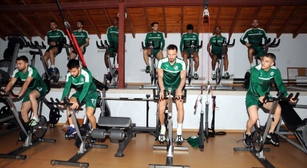 Bursaspor, Kondisyon Salonunda çalıştı!