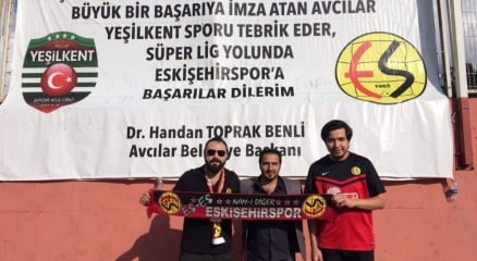 Eskişehirspor Taraftarlarından Pilot Takıma Ziyaret