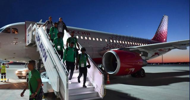 Suudi milli takımının uçağı tehlike atlattı