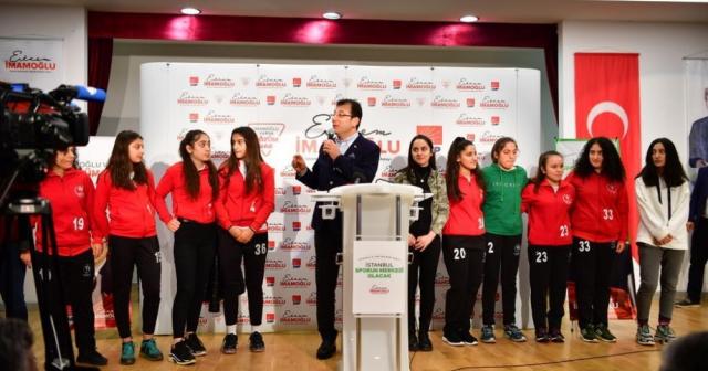 İmamoğlu, amatör sporcularla buluştu