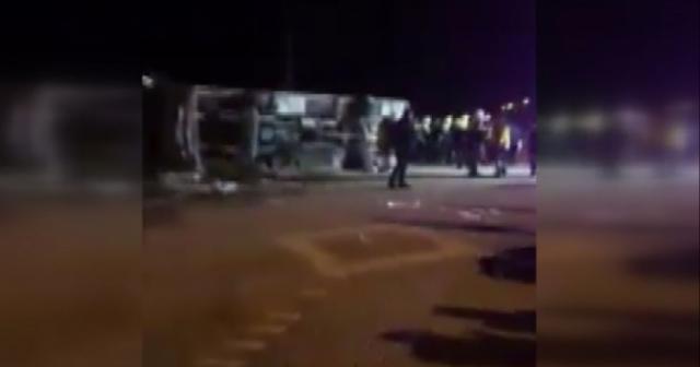 Taraftarları taşıyan otobüs kaza yaptı: 2 ölü, 23 yaralı