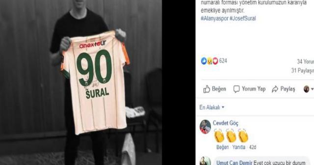 Josef Sural’ın 90 numaralı forması emekliye ayrıldı