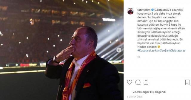 Fatih Terim: "Bir hayalimiz var tüm Galatasaraylılar: Neden olmasın"