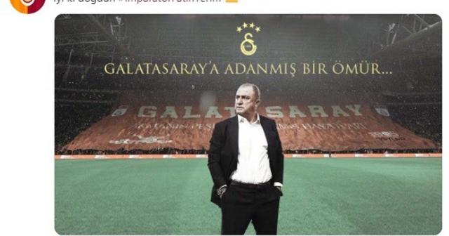 Galatasaray’dan Fatih Terim’e doğum günü kutlaması