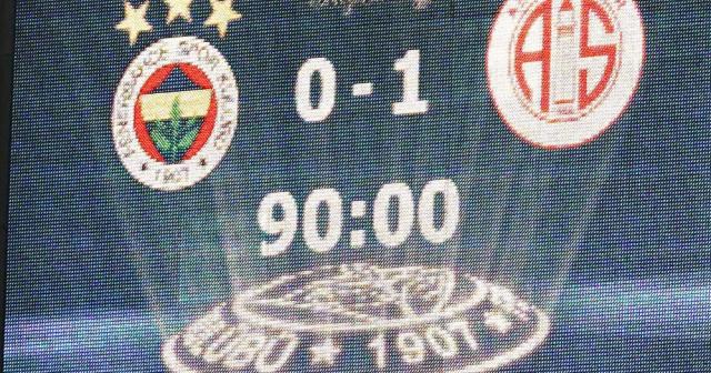 Fenerbahçe, Kadıköy’de 342 gün sonra kaybetti