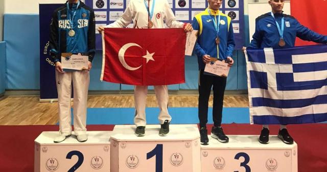 İşitme engelli milli sporcu Ahmet Hakan Tuna, Avrupa şampiyonu oldu
