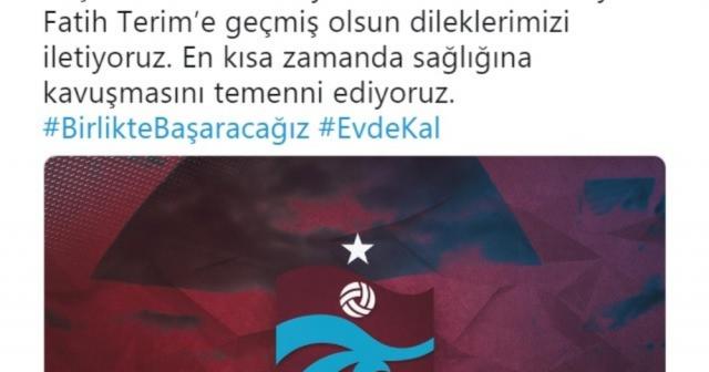 Trabzonspor’dan Terim’e geçmiş olsun mesajı