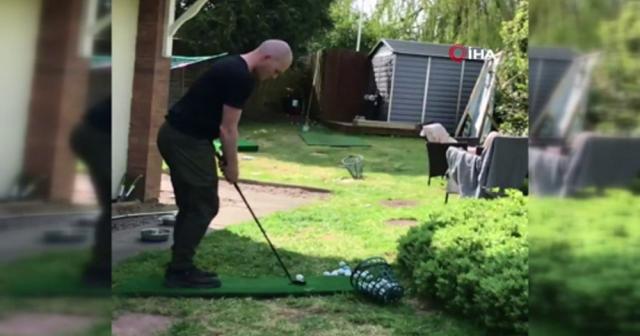 Karantinada golf böyle oynanır