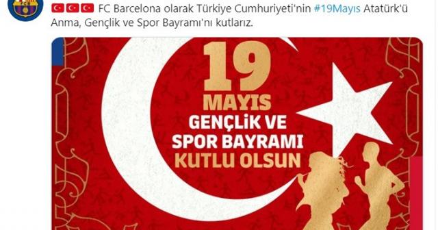 Barcelona, 19 Mayıs’ı kutladı