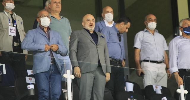 Adana Demirspor Başkanı Murat Sancak, özel izinle maçı takip etti
